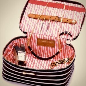 Stella & Dot Striped Jewelry/Makeup Organizer